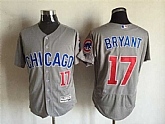 Chicago Cubs #17 Kris Bryant Gray 2016 Flexbase Collection Stitched Jersey,baseball caps,new era cap wholesale,wholesale hats